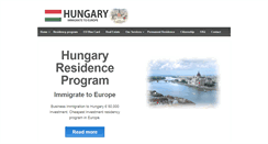 Desktop Screenshot of hungary-immigration.com